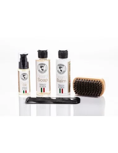 Set 5 articole Barba Complet 100% Natural made in Italy testat dermatologic