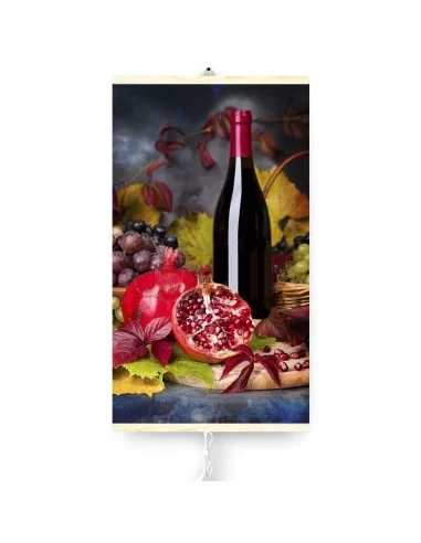 Panou electric decorativ de incalzire cu infrarosu TRIO 430W, Wine/still life,100 x 57 cm