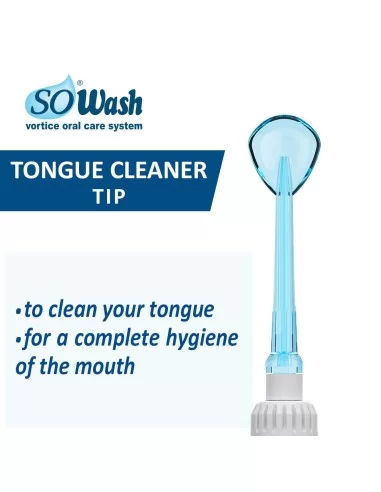 Set 2 capete So Wash Tongue Clean curatare limba, dus electric rezervor