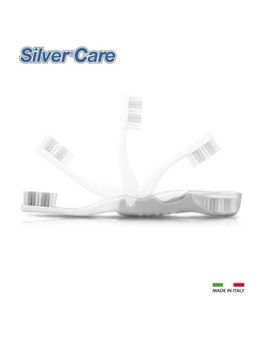 Periuta dinti Voiaj Silver Care perii Media cap Argint maner ergonomic, rabatabil