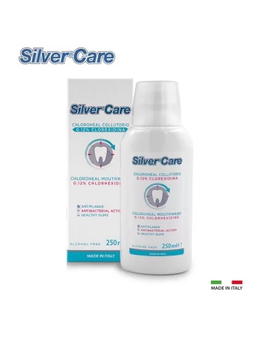 Apa de gura SIlver Care actiune antibacteriana Clorhexidina 0.12% 250ml fara Alcool