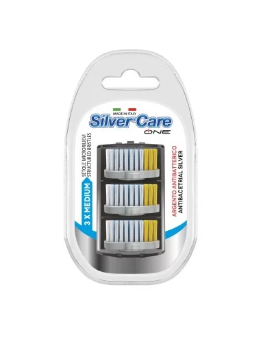 Set 3 rezerve Silver Care One Medii cap argint, actiune antibacteriana naturala si continua