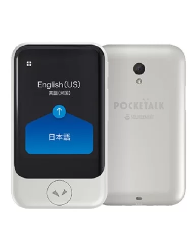 Traducator Inteligent PockeTalk Vocal Digital Bidirectional 74 limbi, Wi-fi, 2,4 inchi, 8Gb, White