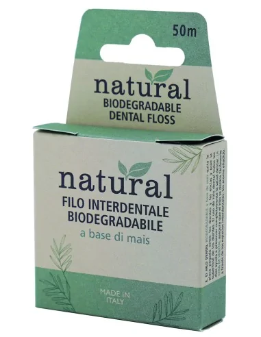 Ata dentara Piave Biodegradabila 100% din Porumb aditivata cu ceara vegetala, fara arome, 50 metri
